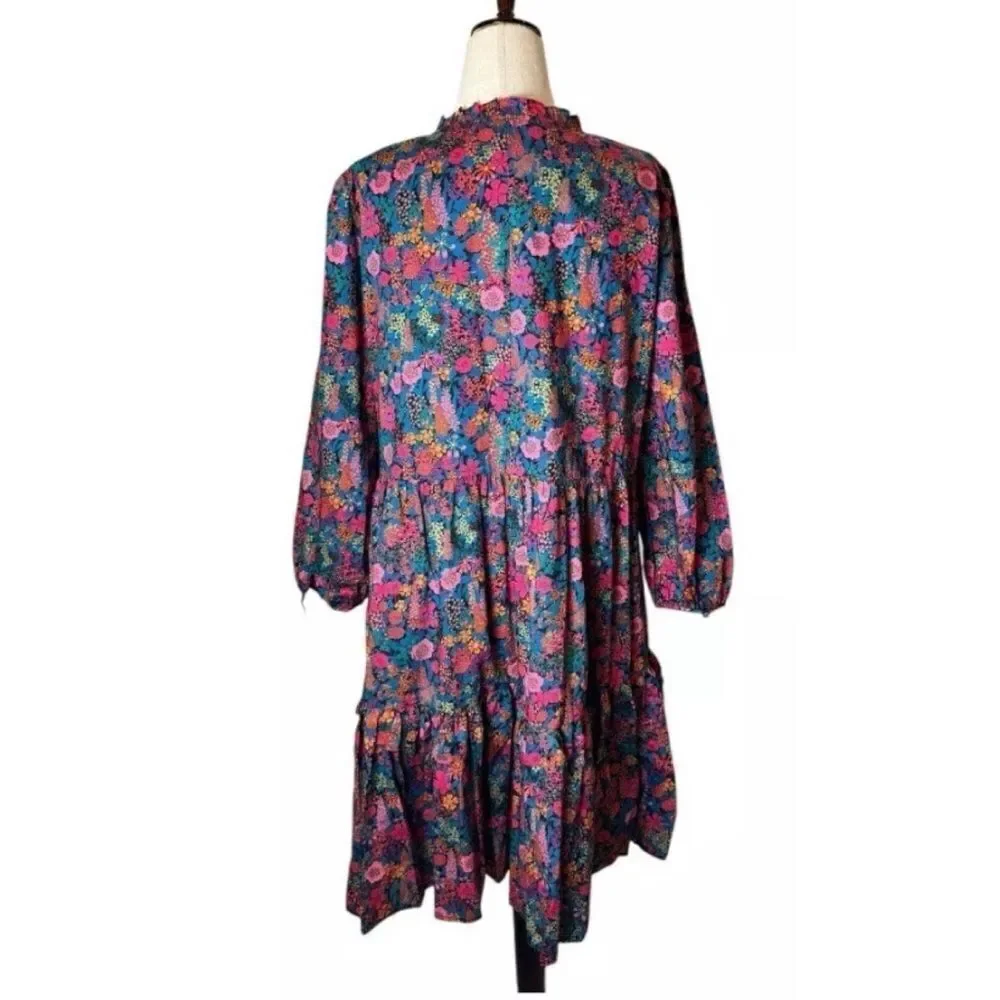 J. Crew popover dress in Liberty of London Ciara print-  RARE Size M / NWOT